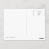 ヴィンテージアールヌーボー孔雀はがき ポストカード (裏面)