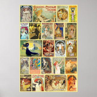 ヴィンテージアールヌーボー広告 ポスター