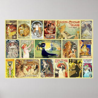 ヴィンテージアールヌーボー広告 ポスター