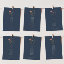 ヴィンテージアールヌーボー座席表カード 招待状