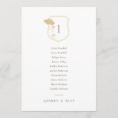 ヴィンテージアールヌーボー座席表カード 招待状 (正面)