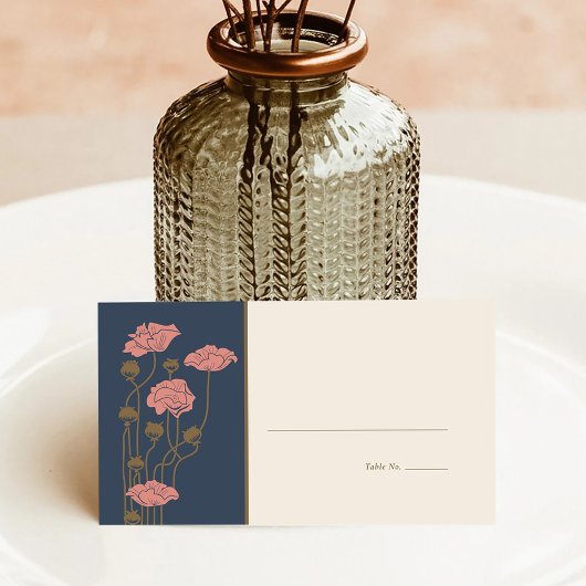 ヴィンテージアールヌーボー折り畳み座席表 プレイスカード