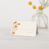 ヴィンテージアールヌーボー折り畳み座席表 プレイスカード (正面)