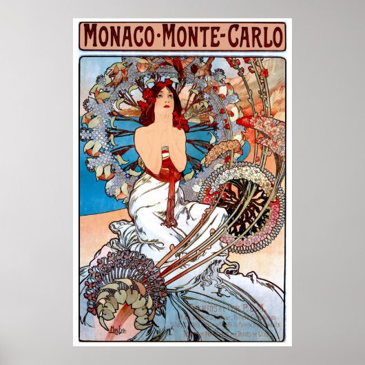 ヴィンテージアールヌーボー旅行ポスター ポスター (正面)