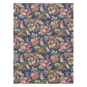 ヴィンテージアールヌーボー熱帯パロッツ模様 テーブルクロス (正面)