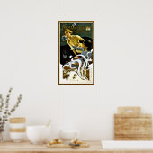 ヴィンテージアールヌーボー石鹸メーカーと垂直 ポスター (キッチン)