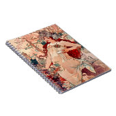 ヴィンテージアールヌーボー秋バイアルフォンスミュシャ ノートブック (右側)