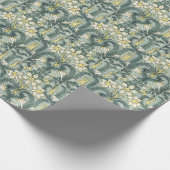 ヴィンテージアールヌーボー紅水仙 ラッピングペーパー (角)