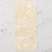 ヴィンテージアールヌーボー結婚フローラ メニュー (裏面)