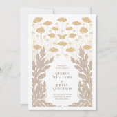 ヴィンテージアールヌーボー結婚式招待状 招待状 (正面)