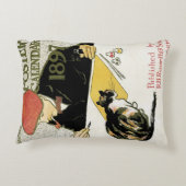 ヴィンテージアールヌーボー絵画、ペット・キャット アクセントクッション