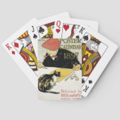 ヴィンテージアールヌーボー絵画、ペット・キャット トランプ (裏面)