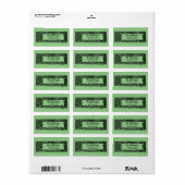 ヴィンテージアールヌーボー縁どフローラ ラベル (フルシート)