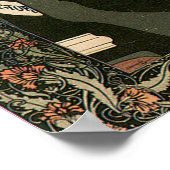 ヴィンテージアールヌーボー縦型12インチx 36インチ ポスター (角)