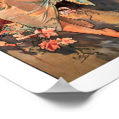 ヴィンテージアールヌーボー美しい秋1896 ポスター (角)