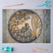 ヴィンテージアールヌーボー自然女神バイミュシャ 薄葉紙 (クラフト)