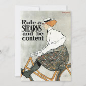 ヴィンテージアールヌーボー自転車に乗る (正面)