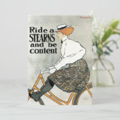 ヴィンテージアールヌーボー自転車に乗る (スタンド正面)