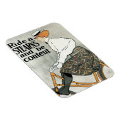 ヴィンテージアールヌーボー自転車に乗る マグネット (右側)