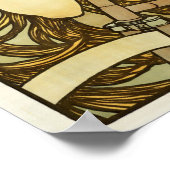 ヴィンテージアールヌーボー自転車アドバイアルフォンスミュシャ ポスター (角)