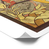 ヴィンテージアールヌーボー自転車広告 ポスター (角)