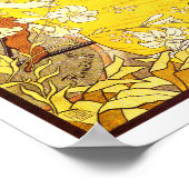 ヴィンテージアールヌーボー自転車広告 ポスター (角)