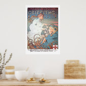 ヴィンテージアールヌーボー自転車Ad by H. Thiriet ポスター (キッチン)