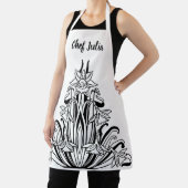 ヴィンテージアールヌーボー花フローラ静物 エプロン (インサイチュ)