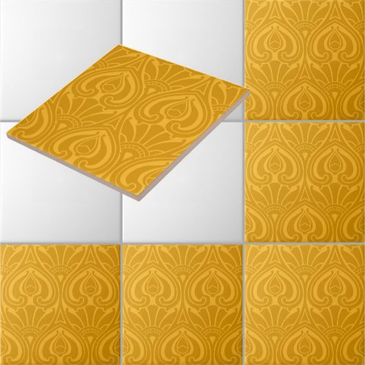 ヴィンテージアールヌーボー花柄 タイル