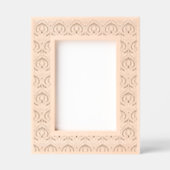 ヴィンテージアールヌーボー花柄 レーザー彫刻フレーム (正面)