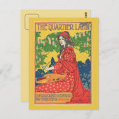 ヴィンテージアールヌーボー芸術雑誌 ポストカード (正面/裏面)