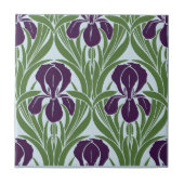 ヴィンテージアールヌーボー虹彩パターン タイル (正面)