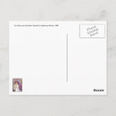 ヴィンテージアールヌーボー装飾カスタムポストカード～ ポストカード (裏面)