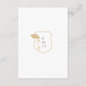 ヴィンテージアールヌーボー詳細エンクロージャカード エンクロージャーカード (裏面)