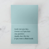 ヴィンテージアールヌーボー誕生日 カード (内部)