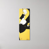 ヴィンテージアールヌーボー読女黄色本 キャンバスプリント (正面)