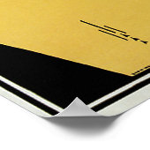 ヴィンテージアールヌーボー読女黄色本 ポスター (角)