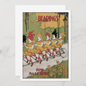 ヴィンテージアールヌーボー軸受タンデム自転車 (正面/裏面)