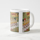 ヴィンテージアールヌーボー軸受タンデム自転車 ジャンボコーヒーマグカップ (正面右)