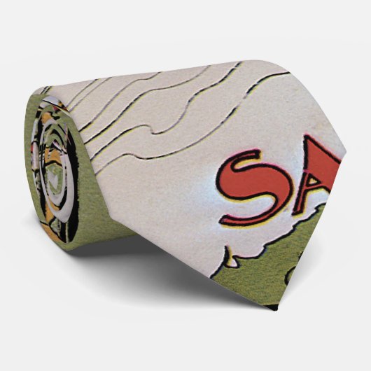 ヴィンテージアールヌーボー軸受タンデム自転車 ネクタイ (ロール)