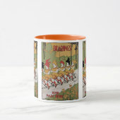 ヴィンテージアールヌーボー軸受タンデム自転車 マグカップ (中央)