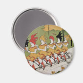 ヴィンテージアールヌーボー軸受タンデム自転車 マグネット (正面/裏面)