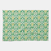 ヴィンテージアールヌーボー降雪花柄 キッチンタオル (横)