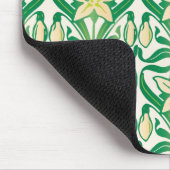 ヴィンテージアールヌーボー降雪花柄 マウスパッド (コーナー)