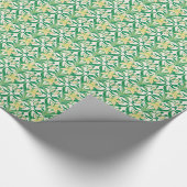 ヴィンテージアールヌーボー降雪花柄 ラッピングペーパー (角)