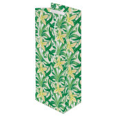 ヴィンテージアールヌーボー降雪花柄 ワインギフトバッグ (裏面アングル)