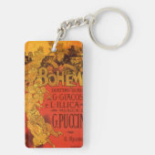 ヴィンテージアールヌーボー音楽、ラボヘムオペラ, 1896 キーホルダー (裏面)