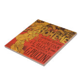 ヴィンテージアールヌーボー音楽、ラボヘムオペラ， 1896 タイル (側面)