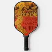 ヴィンテージアールヌーボー音楽、ラボヘムオペラ， 1896 ピックルボールラケット (正面)