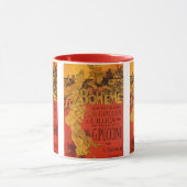 ヴィンテージアールヌーボー音楽、ラボヘムオペラ, 1896 マグカップ (中央)